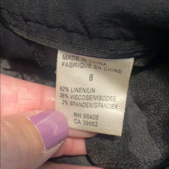 Theory Linen Trouser - Picture 5 of 5